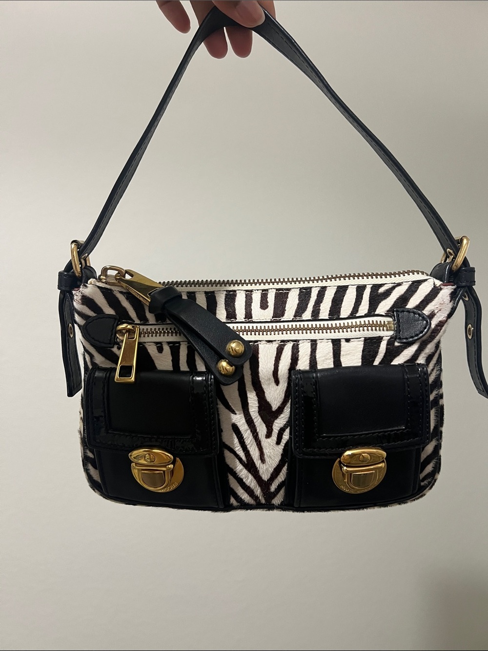 ‼️LIMITED TIME SALE‼️ Marc Jacobs Zebra Print Cammie Bag - Calf Hair